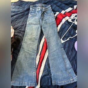 Flare jeans, stretchy